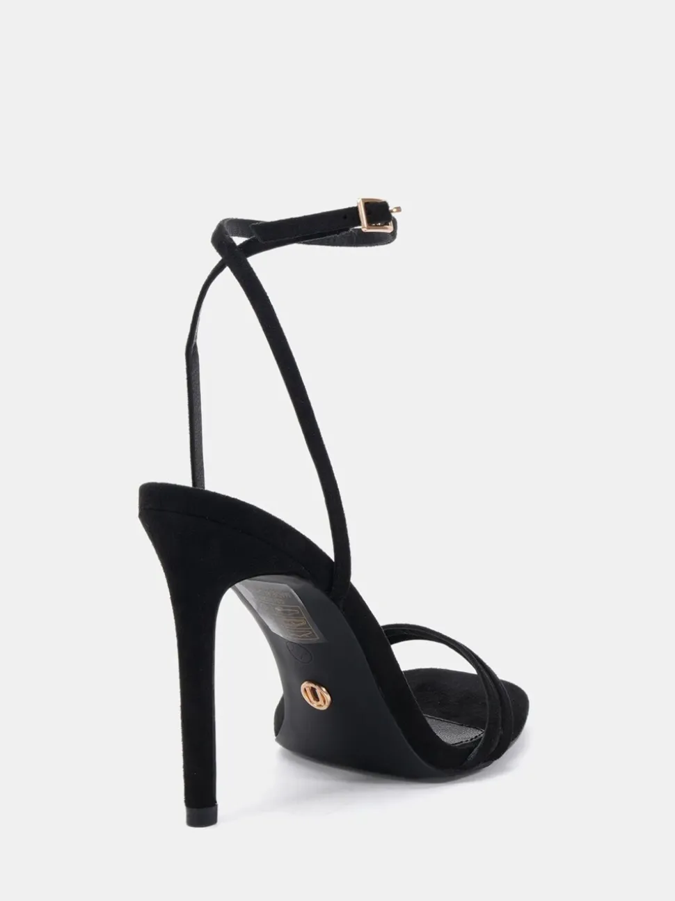 Novo Black Wide Fit MATILDA Strappy Heeled Sandals