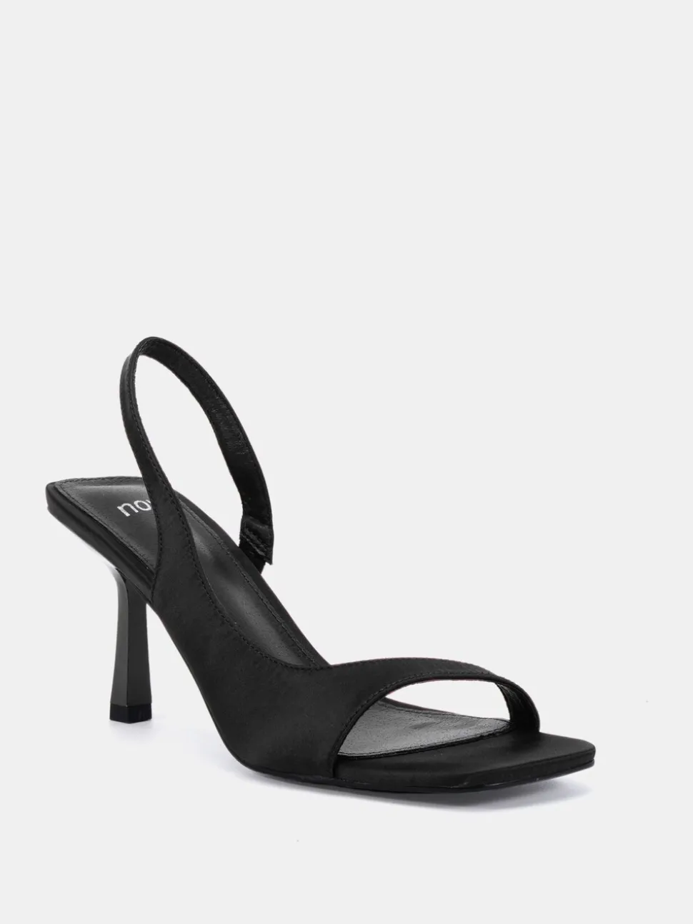 Novo Black Wide Fit Wide Fit Leah Slingback Sandals