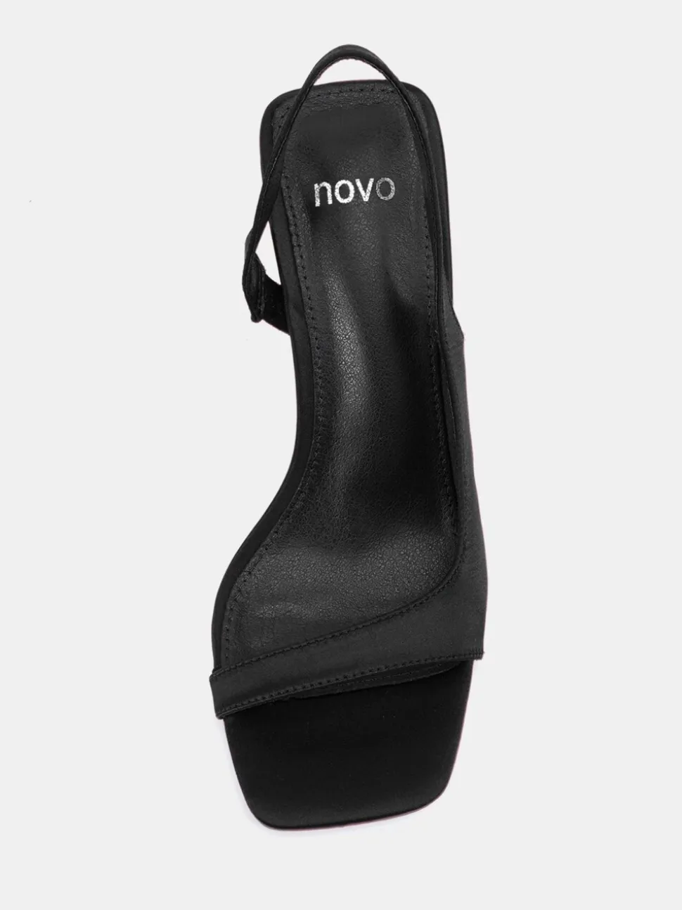 Novo Black Wide Fit Wide Fit Leah Slingback Sandals