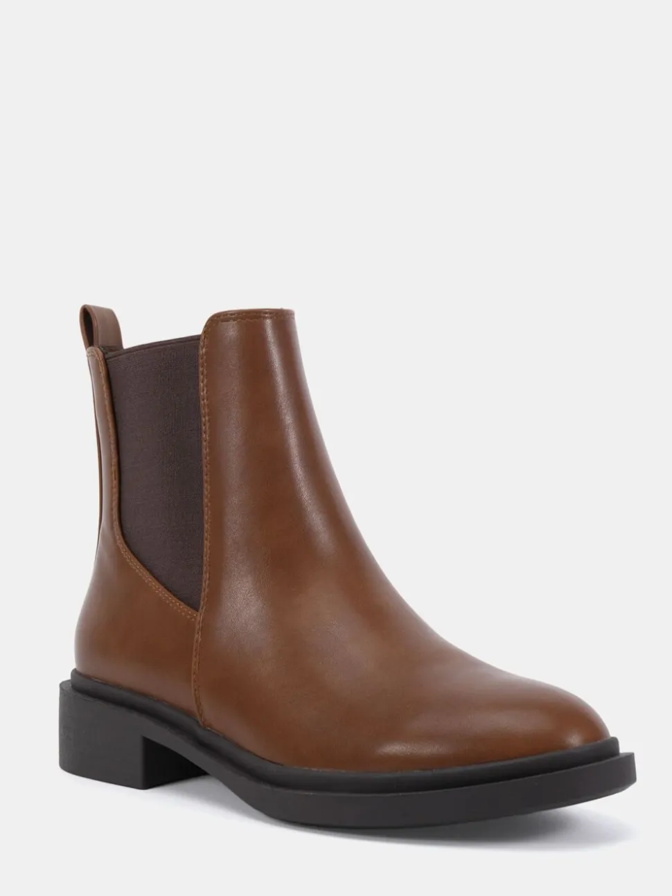 Novo Brown Dottie Flat Chelsea Ankle Boots