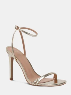 Novo Gold Wide Fit MATILDA Strappy Heeled Sandals