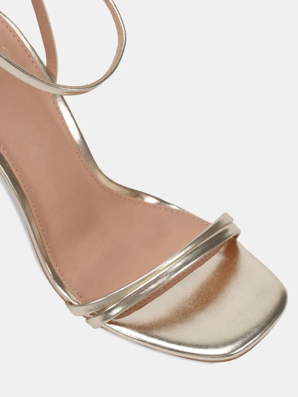 Novo Gold Wide Fit MATILDA Strappy Heeled Sandals