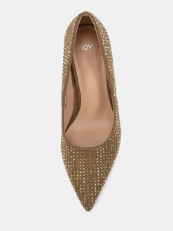 Novo Metallic Wide Fit Immaculate Point Court Shoes