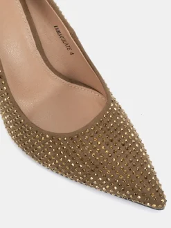 Novo Metallic Wide Fit Immaculate Point Court Shoes