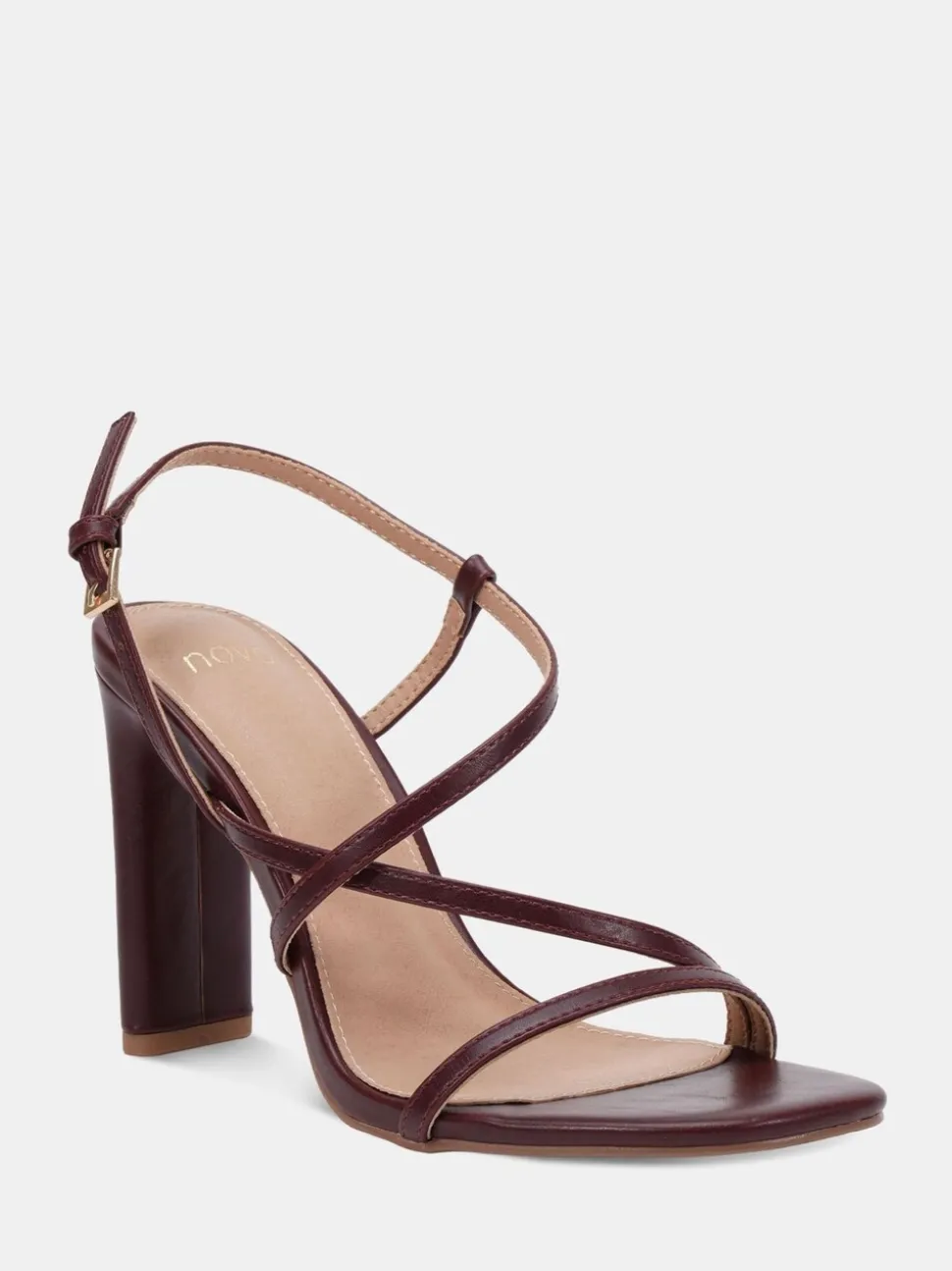 Novo Red MONDRIAN Strappy Heeled Sandals