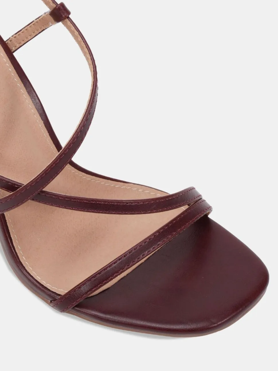 Novo Red MONDRIAN Strappy Heeled Sandals