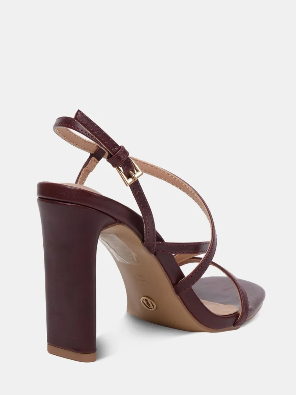 Novo Red Wide Fit MONDRIAN Strappy Heeled Sandals