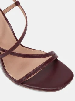 Novo Red Wide Fit MONDRIAN Strappy Heeled Sandals