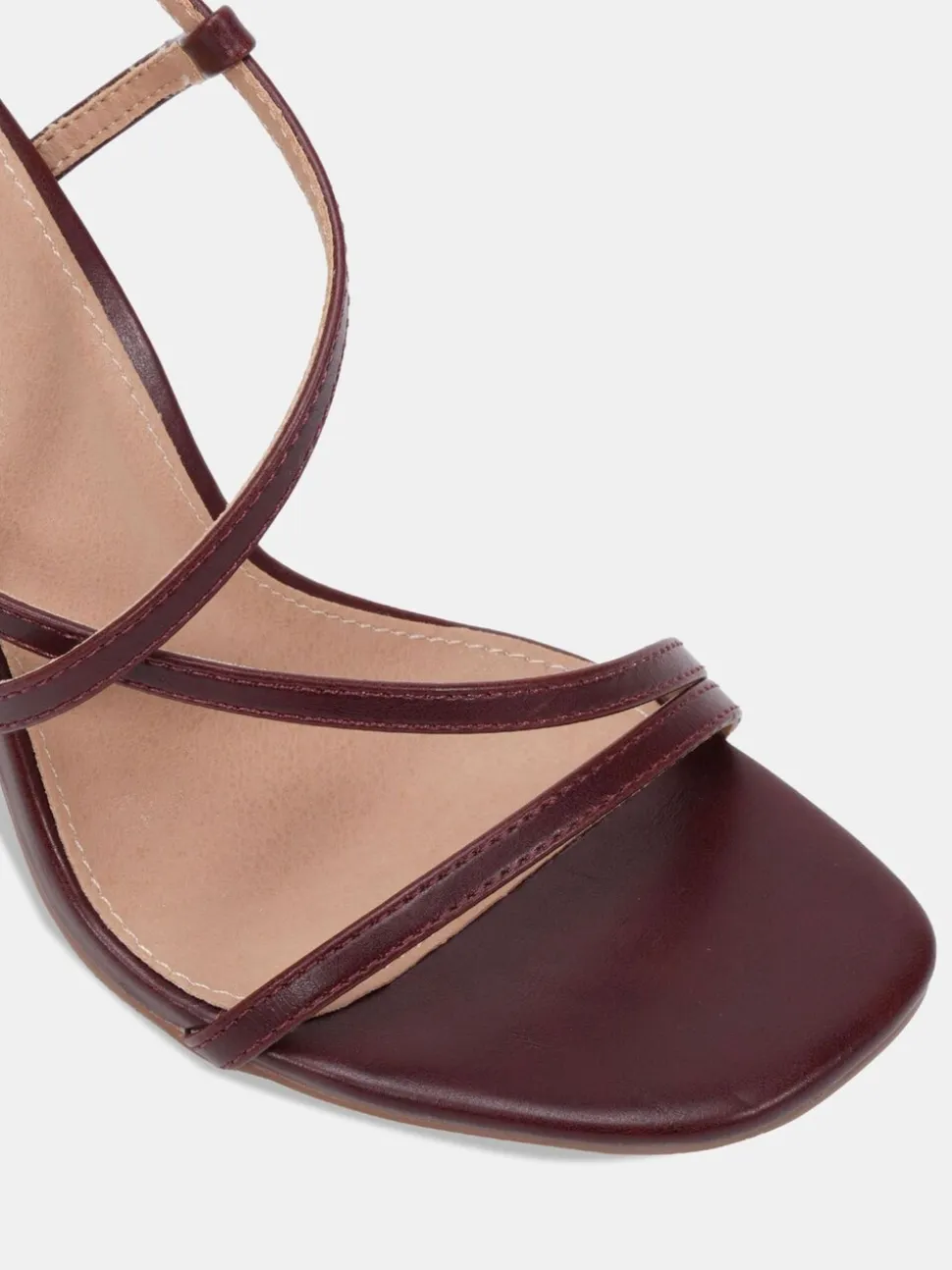 Novo Red Wide Fit MONDRIAN Strappy Heeled Sandals