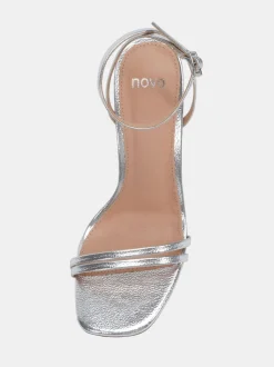 Novo Silver MATILDA Strappy Heeled Sandals
