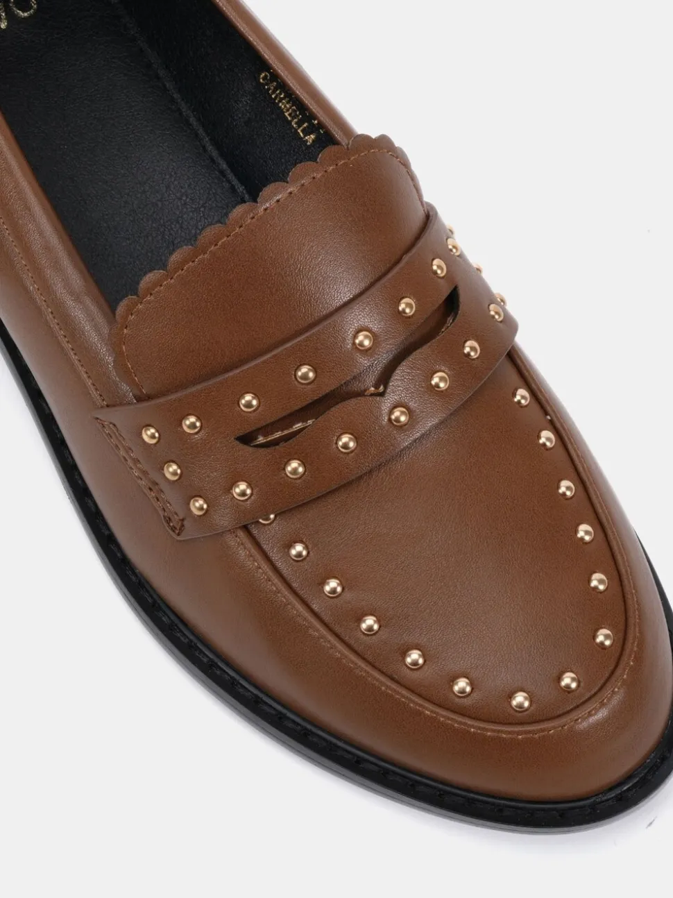 Novo Tan Wide Fit Carmella Loafers