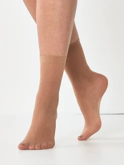 Nude 20 Denier Ankle Socks 5 Pack