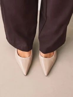 Nude Forever Comfort® Point Toe Slingback Heels