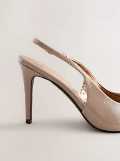 Nude Forever Comfort® Point Toe Slingback Heels