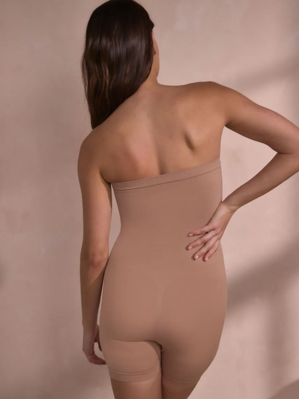 Nude Seamless Firm Tummy Control Bandeau Thigh Smoother