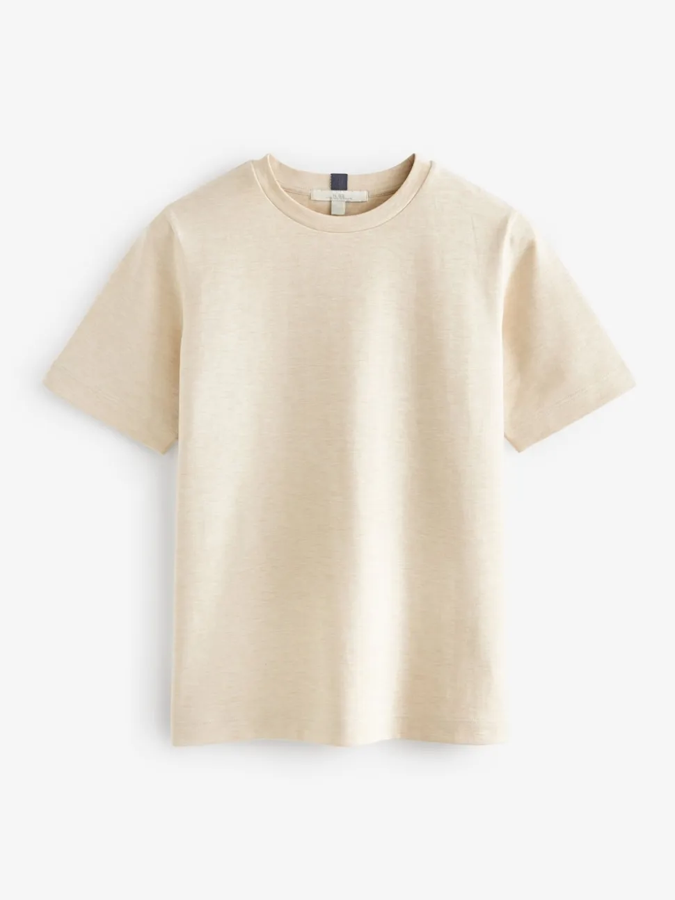 Oatmeal Cream Heavyweight Short Sleeve Crew Neck T-Shirt