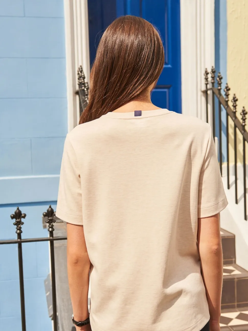 Oatmeal Cream Heavyweight Short Sleeve Crew Neck T-Shirt