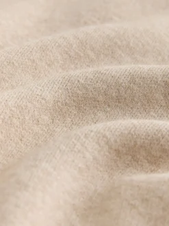 Oatmeal Fine Knit Cape Poncho