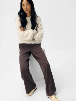 OBJECT Brown Wide Leg Trousers