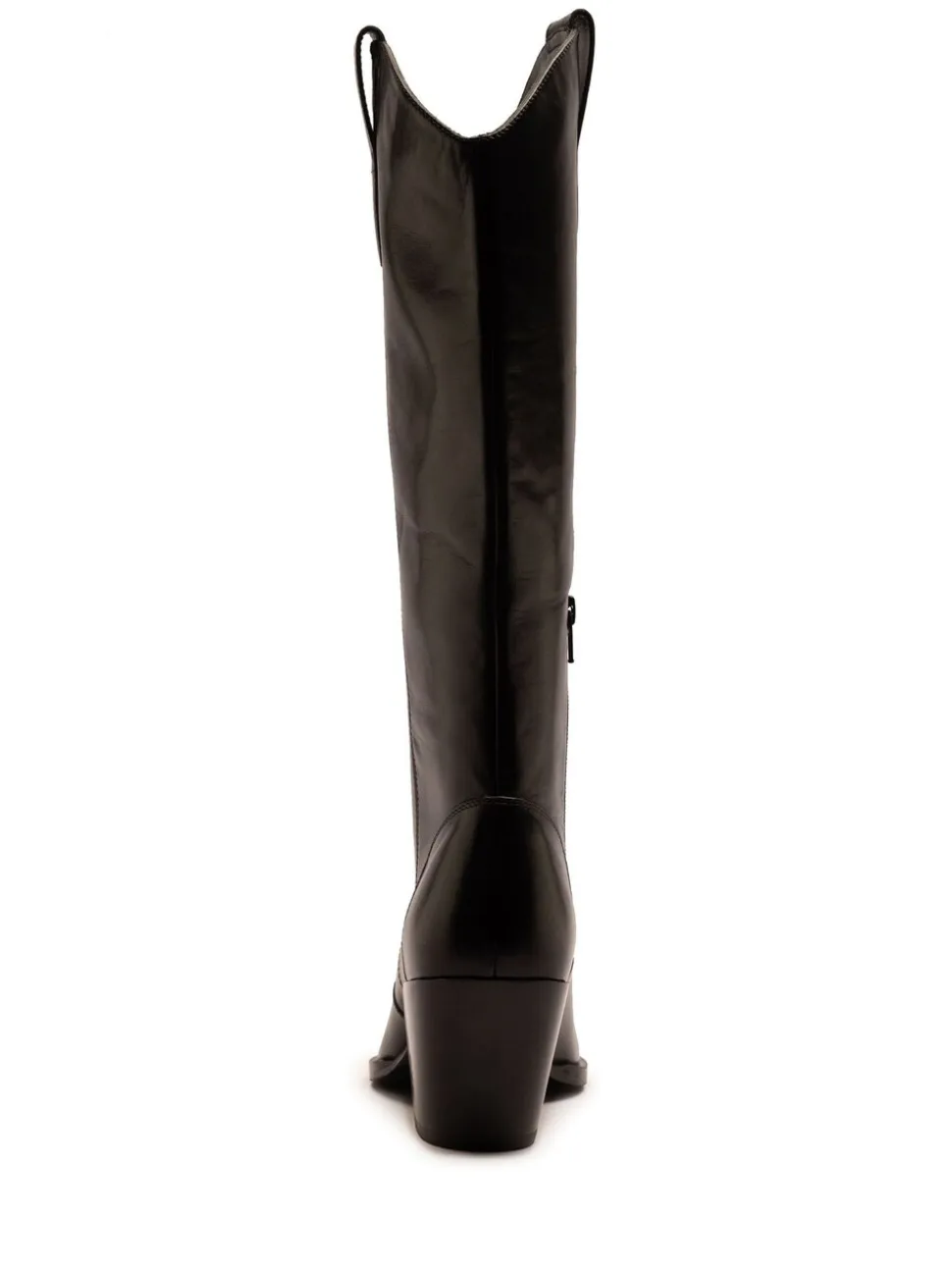 Off The Hook Black Austin Pointed-Toe Knee-High Western Boots