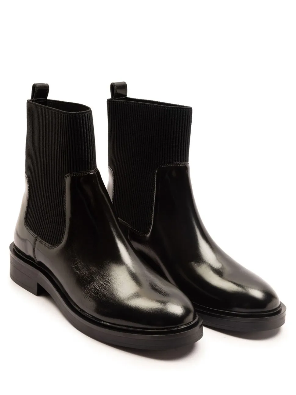 Off The Hook Black Brook Chelsea Ankle Boots With Elastic Side Panels