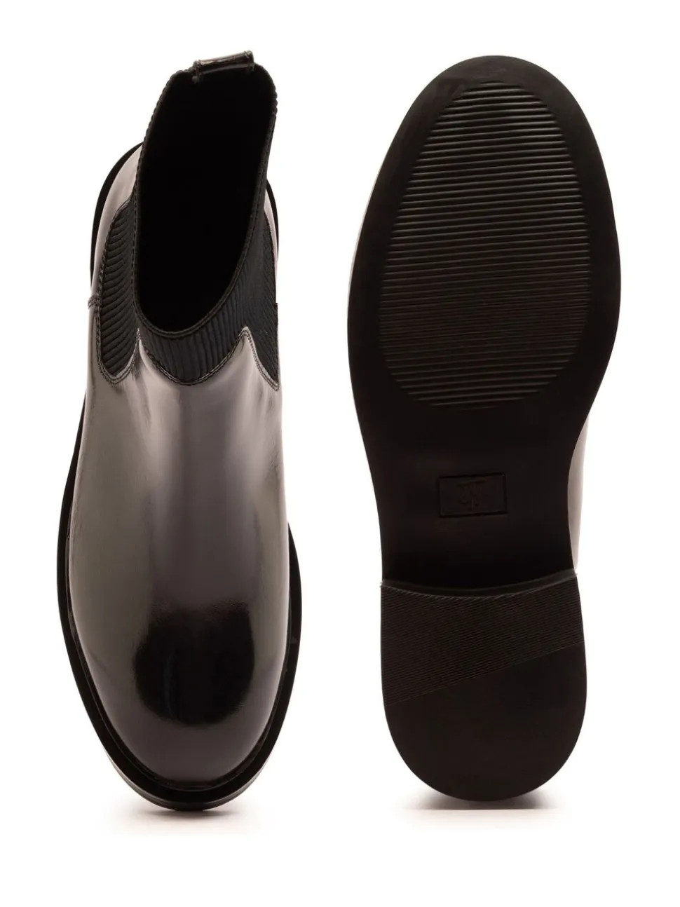 Off The Hook Black Brook Chelsea Ankle Boots With Elastic Side Panels