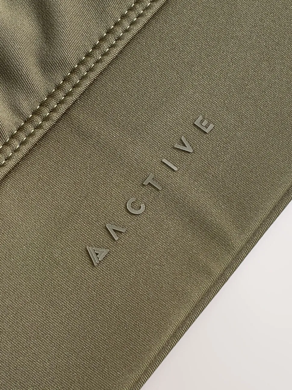 Olive Green Active Power Scoop Back Sports Bra