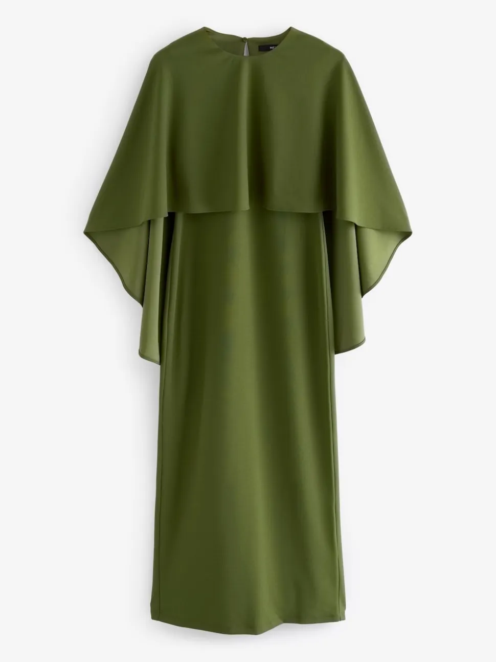 Olive Green Cape Maxi Dress