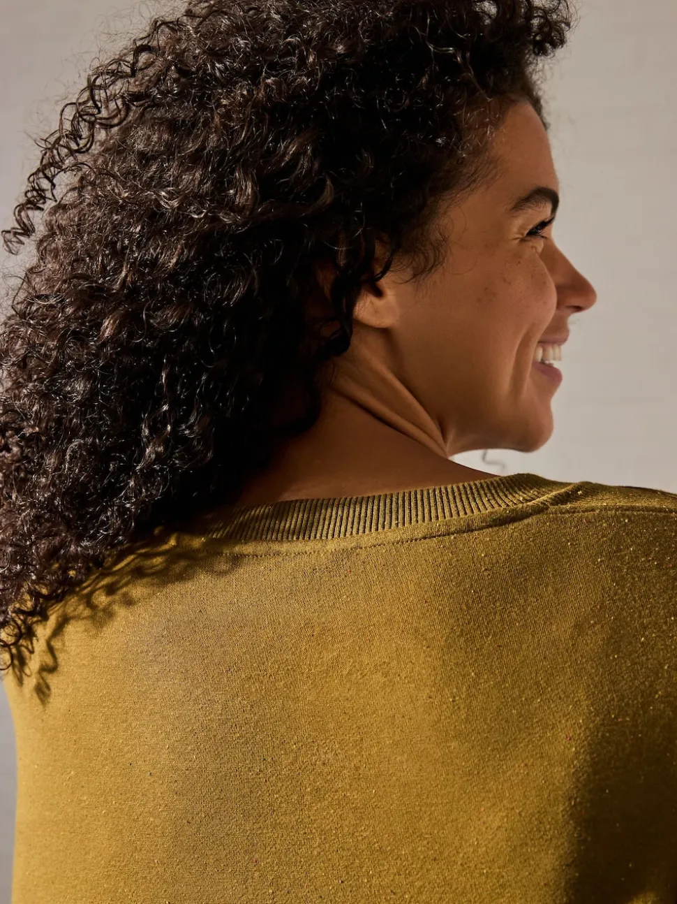 Olive Green Relaxed Fit Essentials Longline Sweatshirt with Pockets