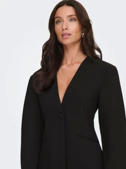ONLY Black Balloon Sleeve Blazer