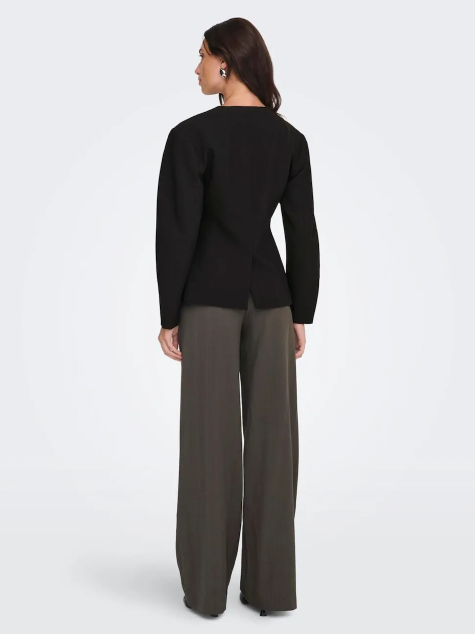 ONLY Black Balloon Sleeve Blazer