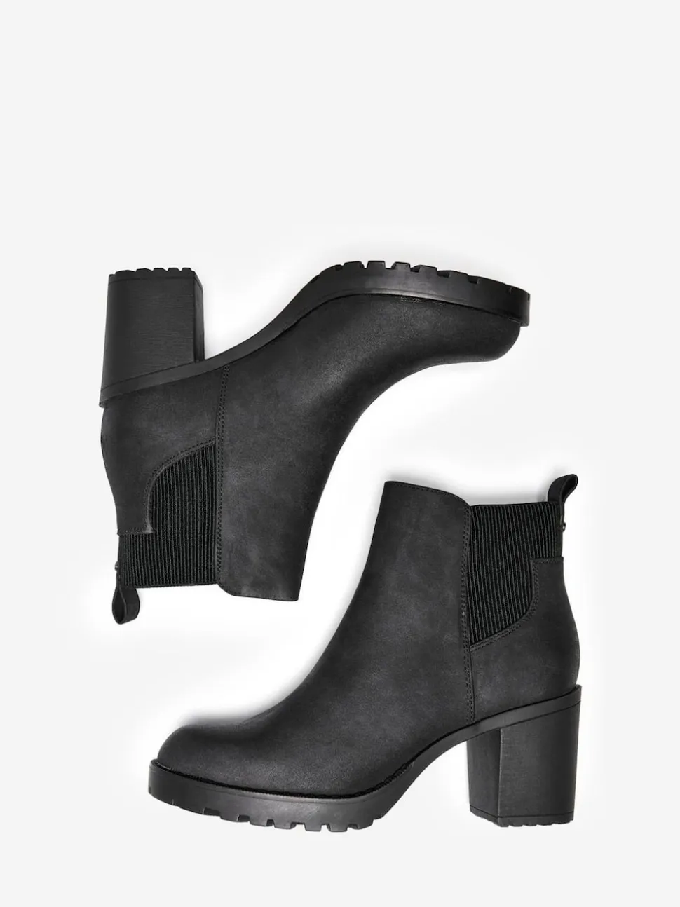 ONLY Black Block Heel Chelsea Boots