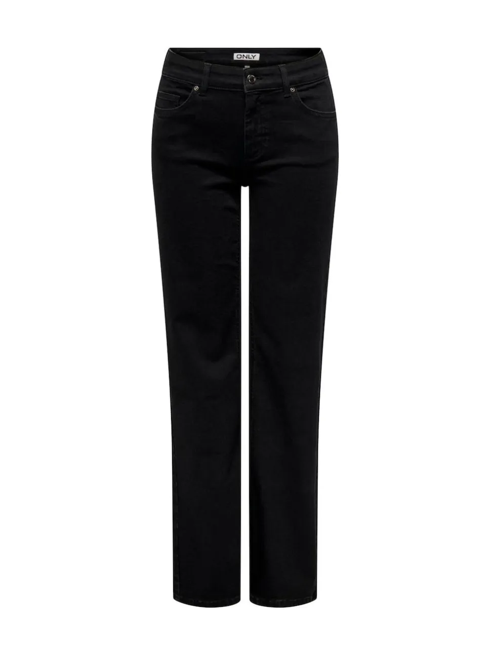 ONLY Black Blush Mid Rise Straight Leg Jeans With Super Stretch