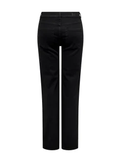 ONLY Black Blush Mid Rise Straight Leg Jeans With Super Stretch