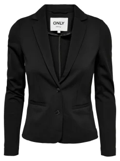 ONLY Black Button Up 100% Cotton Blazer