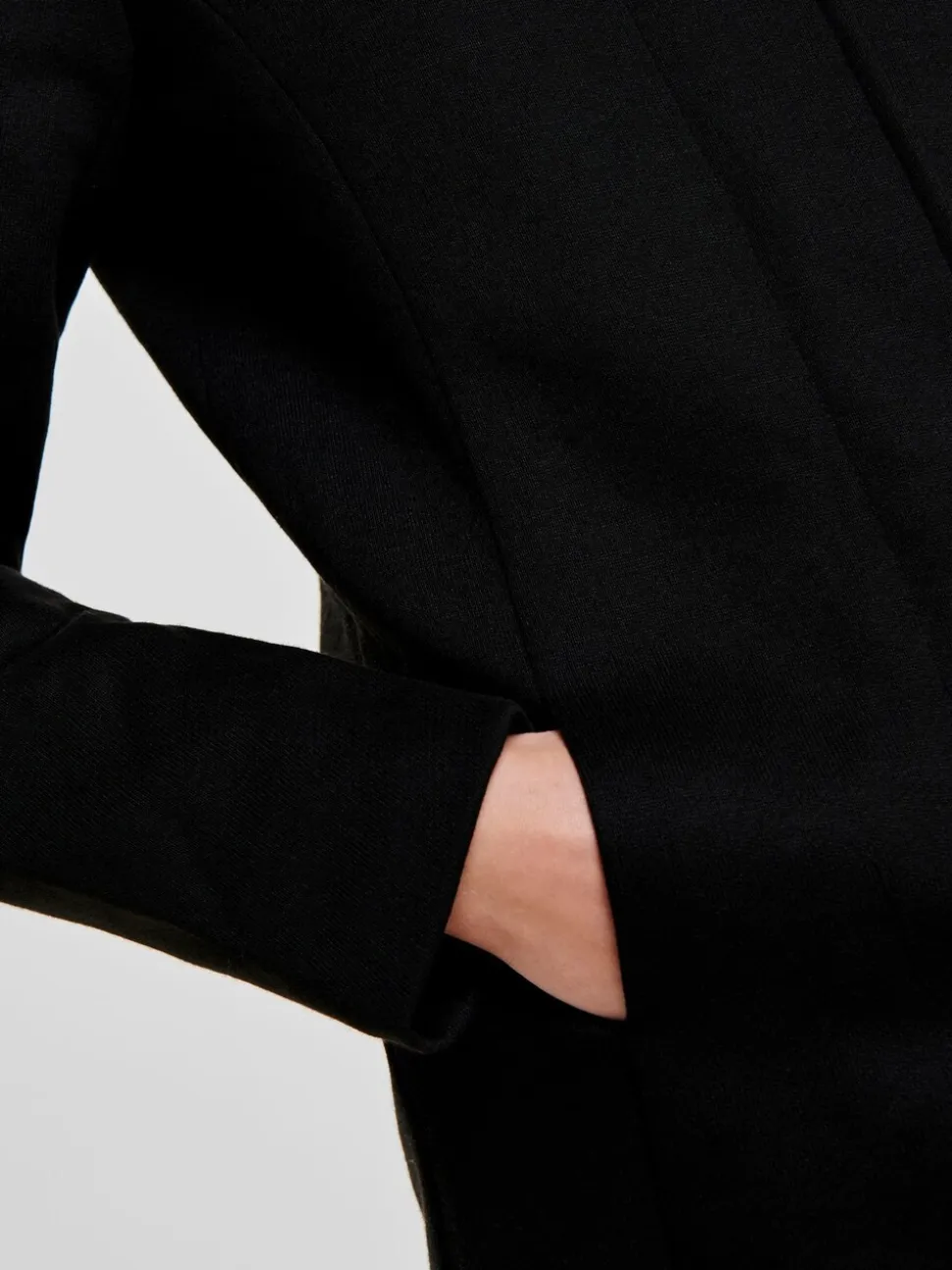 ONLY Black Hooded Smart Coat