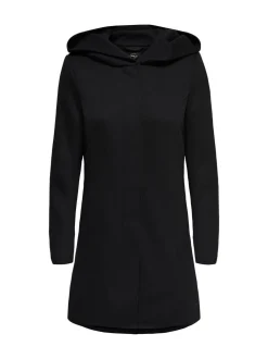 ONLY Black Hooded Smart Coat