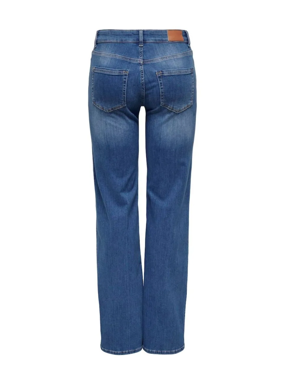 ONLY Blue Blush Mid Rise Straight Leg Jeans With Super Stretch