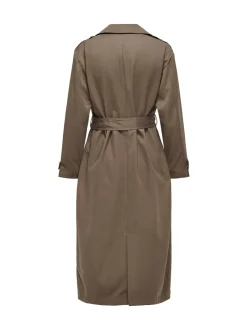 ONLY Brown Long Trench Coat
