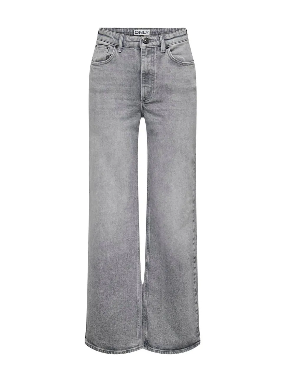 ONLY Grey High Waisted Wide Leg 100% Cotton Jeans