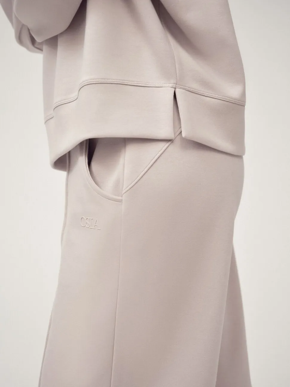 OSIA Cream Modal Crew Neck Sweatshirt