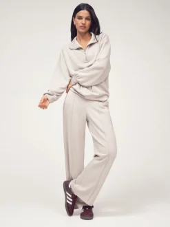 OSIA Neutral 1/4 Zip Modal Sweat Top