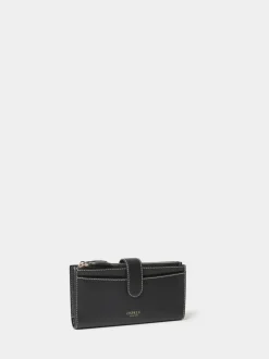 Osprey London Black The Classic Savanna Leather Matinee Purse