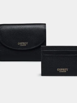 Osprey London Black The Tilly Leather Purse Gift Set