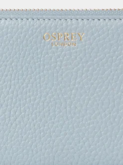 Osprey London Blue The Core Small Leather Zip Around Purse