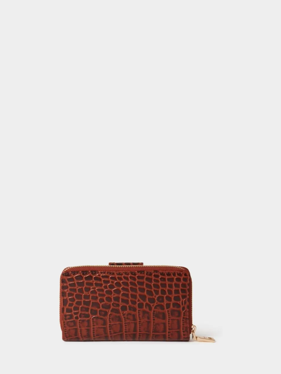 Osprey London Brown The Carla Leather Zip Around Purse
