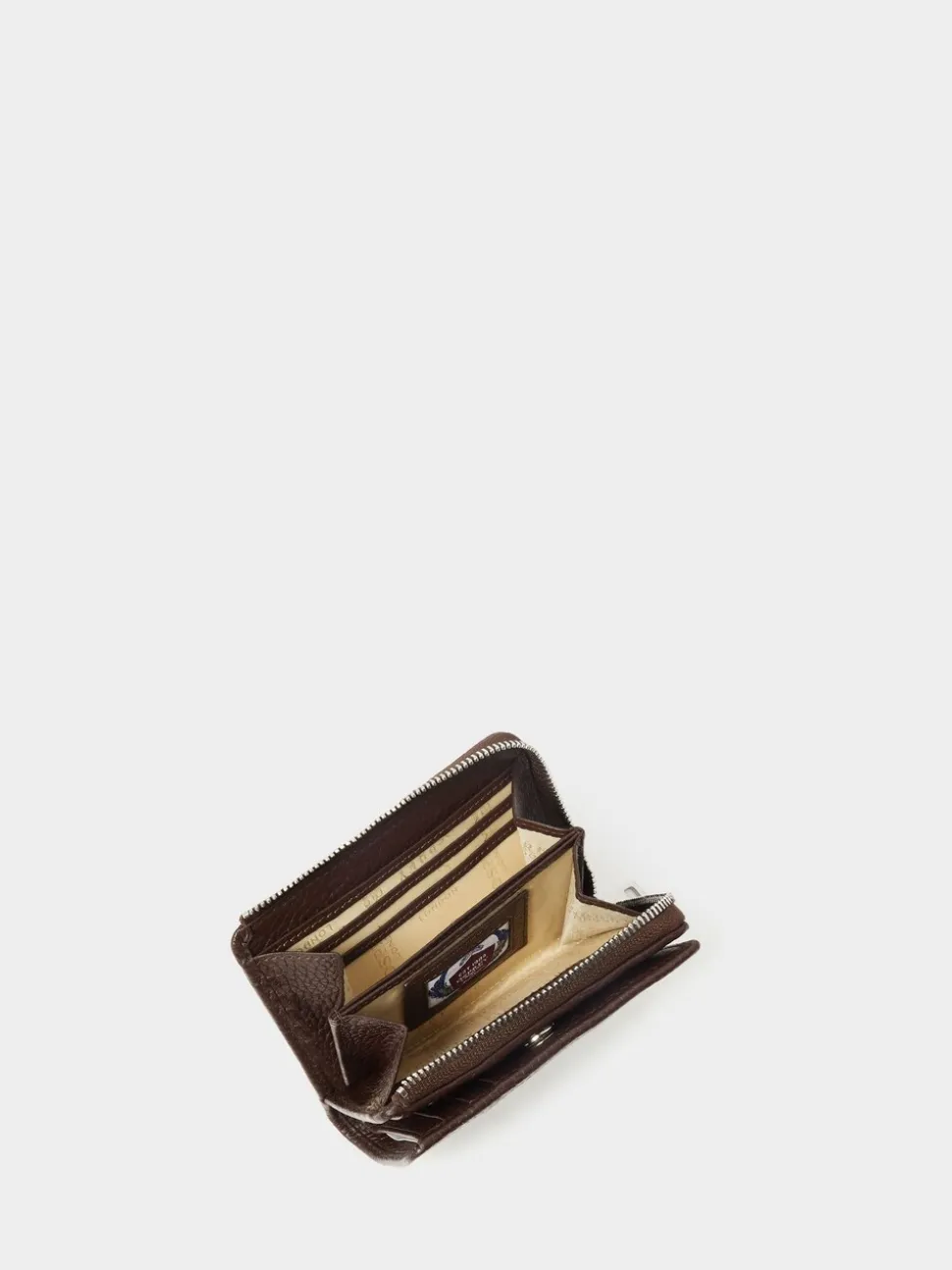 Osprey London Brown The Core Medium Leather Zip Matinee Purse