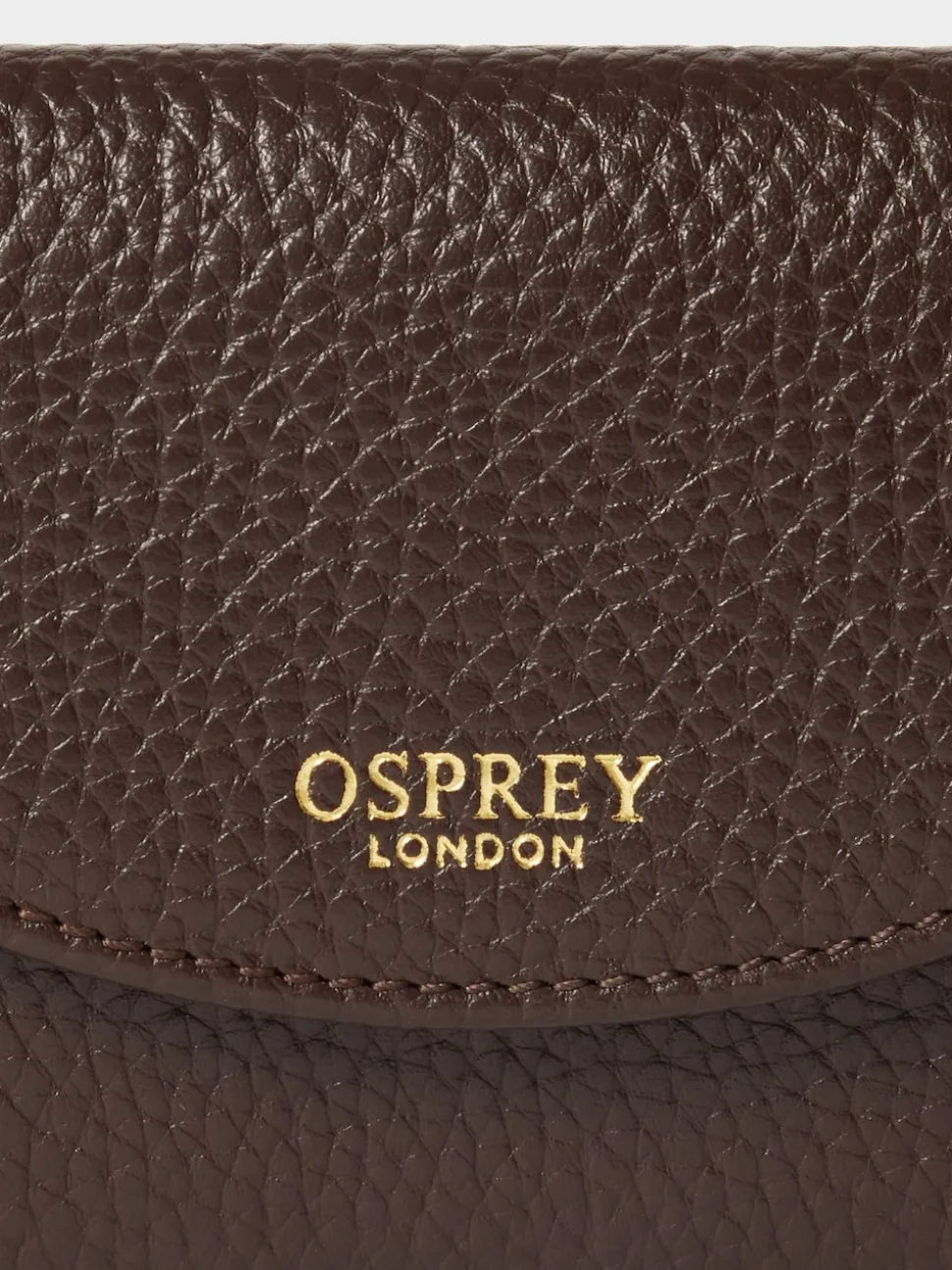 Osprey London Brown The Core Small Leather Matinee Purse
