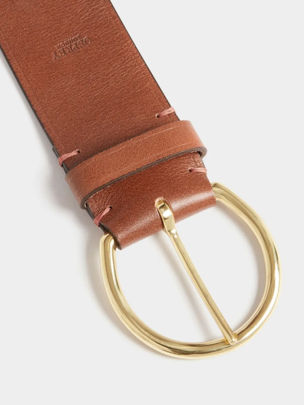 Osprey London Brown The Oversized Leather Buckle Belt