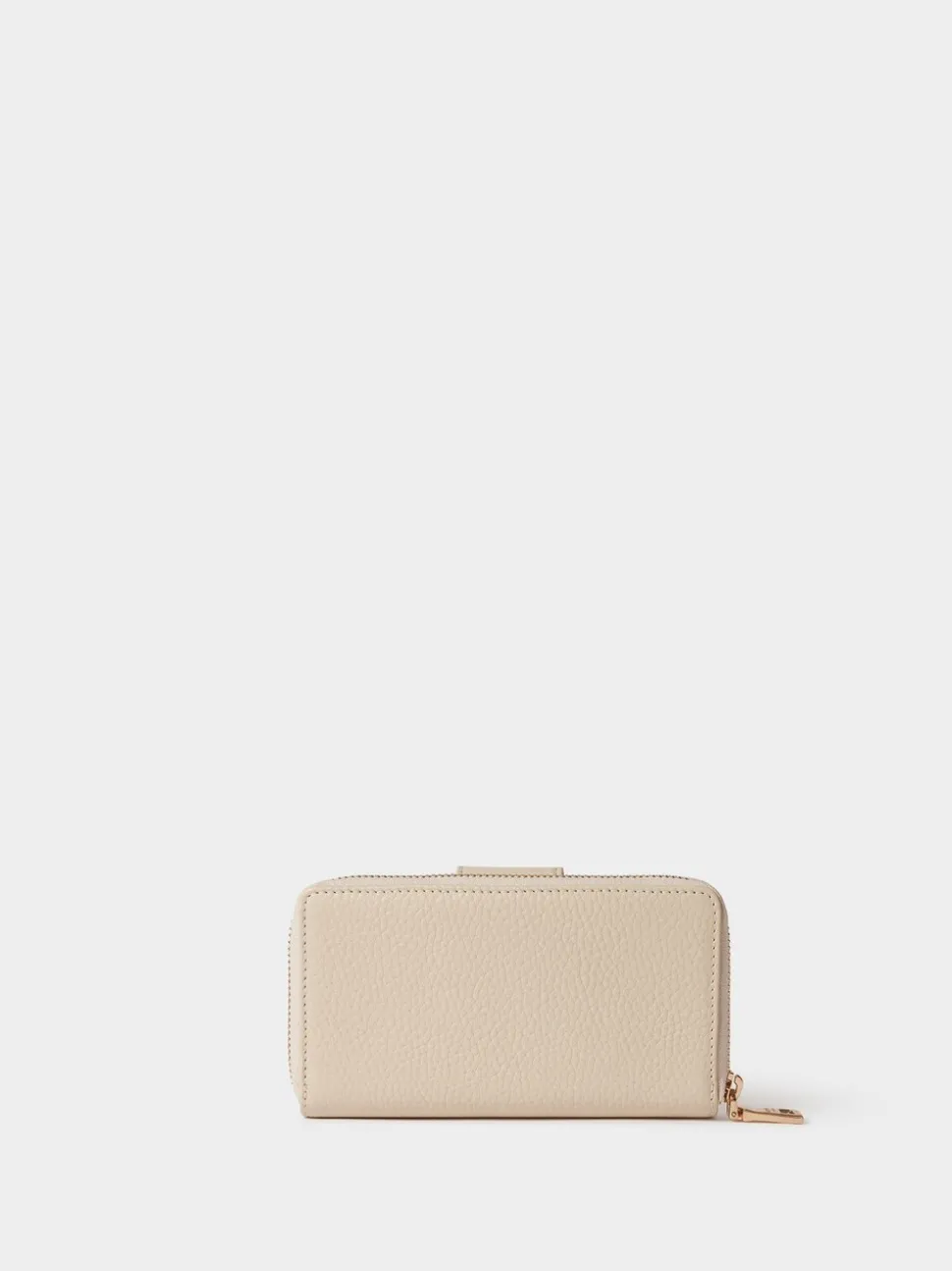 Osprey London Cream The Core Medium Leather Popper Matinee Purse